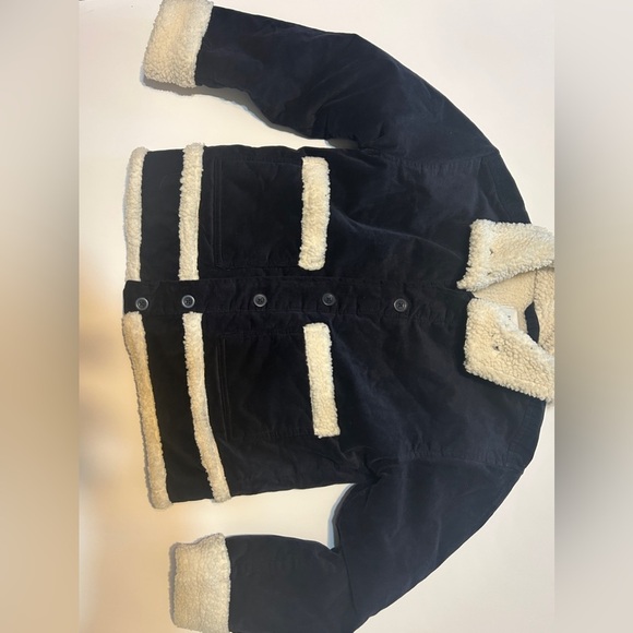 Free Assembly Women's Corduroy Jacket with Faux Shearling Trim size small - Picture 5 of 9